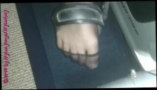 Video 122775401: foot fetish close, softcore fetish, straight foot, nylon