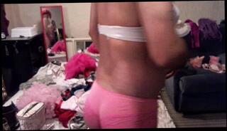Video 404951055: shemale lingerie solo, solo butts, panties solo