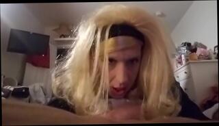 Video 725345704: sissy crossdresser fucked, sissy crossdresser sucks, sucking fucking behind, guy fucks shemale