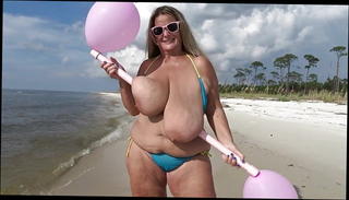 Video 814303301: topless bikini, string bikini, love popping, boobs american, beach boobs, straight american