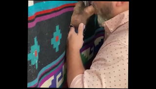 Video 1254668015: gloryhole deep throat, married gloryhole, bearded daddy, cock loving, balls