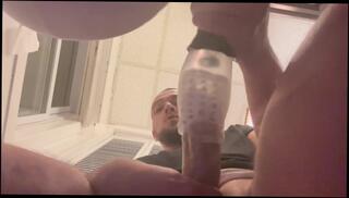 Watch the video about His Whores Mouth Simulator Causes Guy Blows Massive Load Prematurely Cause It Felt Too Good