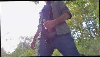 Video 1256266455: caught, cumshot masturbation jerk, straight daddy, public park jerk