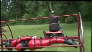 Video 486117501: latex slave, bdsm slave, slave rides, latex tits, straight slave, bizarre latex, bondage