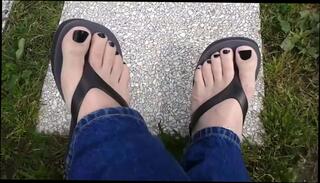 Video 332794801: flip flop foot job, sexy flip flops, straight foot, black flip flops, high heel foot job, foot job hd