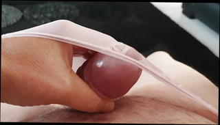 Video 1219402401: wank cumshot, gay wanking, panty wank, cumshot pink