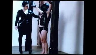 Video 122968401: tiny latex, latex femdom, tiny lady, tiny man, straight man