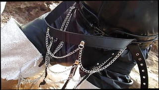 Watch the video about Crotch high thigh boots (height 90 cm!) in deep clay!!!