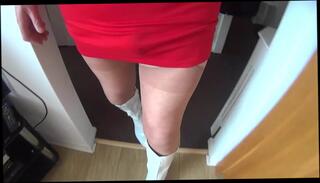 Video 301541001: gay crossdresser, crossdresser boots, crossdresser skirt, crossdresser stockings, gay hd