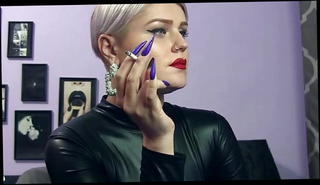 Video 1404707201: pretty mistress, smoking mistress, haired mistress, straight cam