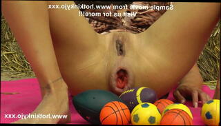 Video 1580670731: extreme anal prolapse, big anal prolapse, insertion prolapse, anal ball insertion, balls straight, balls big tits, public ball