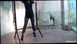 Watch the video about Corazon bound gagged stripped whipped ass-slapped vibed machine-fucked