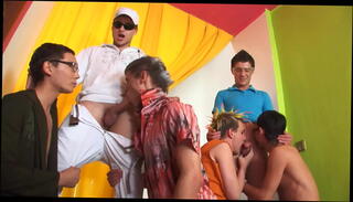 Video 717635265: bareback gay orgy, russian orgy