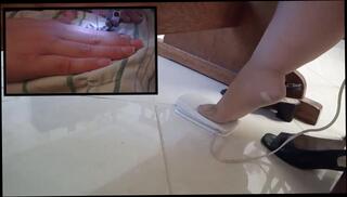 Video 1407403803: nylon feet foot job, chubby bbw amateur, bbw amateur solo, nylon pump, italian nylon feet, solo female feet