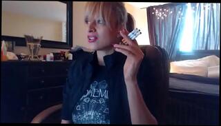 Watch the video about Sandi Smoking 3 Brown Cork Cigarettes (Request)