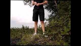 Video 268214901: bike shorts, gay man wanking, masturbation wank, gay outdoor masturbation, wanking outside