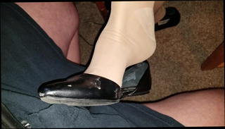 Video 924629001: pantyhose foot job, sexy foot job, wearing sexy pantyhose, sexy black pantyhose, straight foot, shoe foot job, sexy ballet