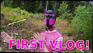 Video 1654230223: furry animation, furry solo, amateur solo play, amateur solo male, furry dog, solo playing outdoors, anime mask, young furry, solo natural