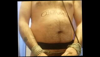 Video 1183389295: cock milking, gay slave, shower slave, gay jerkoff