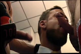 Video 1036929404: double dick fucking, gay muscle threesome, big cock threesome, threesome hd