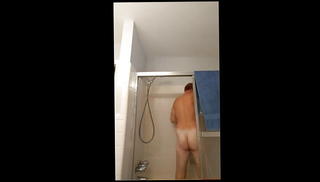 Video 1220612601: horny step daddy, horny dads, gay dads, daddy takes shower