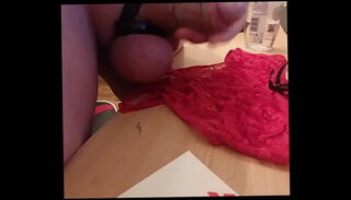 Video 877565915: solo bondage, solo cock masturbation cum, solo boy cum, boy solo cumshot, red panty cum, hot cum