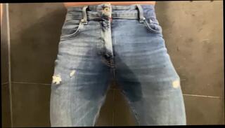 Video 1507497403: piss pee jeans, pee desperation pissing, pissing peeing wetting, solo male pee, hose solo, solo gay amateur