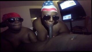 Video 1125110495: bbw deep throats bbc, bbc double blowjob, double blowjob threesome, sloppy bbc deep throat, double sloppy head, angel double, dick sucking