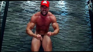 Video 1571504201: gay hunk cock, big cock muscle hunk, muscular gay hunk, bodybuilder posing nude