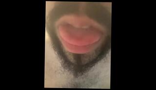 Video 1568696013: kiss solo, daddy solo male, amateur solo male, beard solo, lips solo, men solo, wet solo, tongue kissing, kissing playing