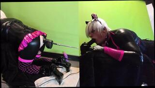 Watch the video about Huge Dildo, Fucking Machine and E-Stim Dilator make me explode