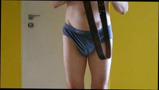 Video 529088601: gay man spanking, belt spanking, self spanking