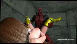 Watch the video about Deadpool and Rogue - Getting naughty in the bedroom
