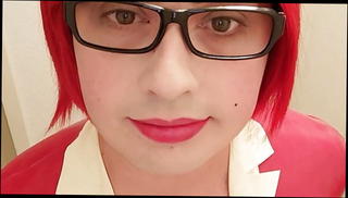 Video 1185858001: latex sissy, shemale sissy, sissy nurse, haired sissy, red sissy