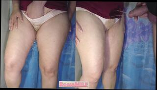 Watch the video about Together we&rsquo;re wetting my new panties with pee
