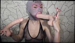 Video 822765504: dildo deep throat gagging, gag queen, toy deep throat