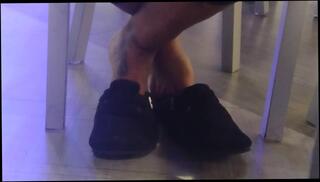 Video 1583662663: feet shoeplay, solo male feet, amateur solo male
