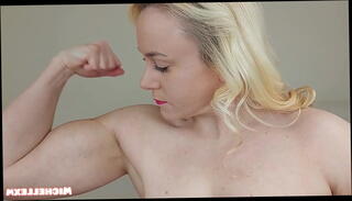 Video 1590893615: milf worship, thick thighs milf, worshipped blonde girl, woman worship, women worship, bodybuilder muscle worship, female muscle worship, muscular milf