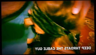 Watch the video about Whore Moan deepthroating the cable guy and swallows his load