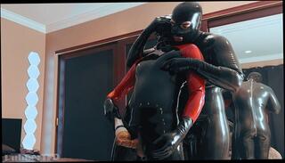 Video 1656604633: fetish latex catsuit, latex bdsm fetish, latex domination, bdsm fetish plays, gay muscle domination, dominating kissing, latex amateur