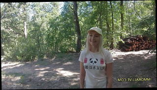 Watch the video about Father & Step Son Tag Team Girl Lost in Woods