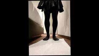 Video 1618062993: amateur crossdresser solo, latex crossdresser, fetish crossdresser, amateur solo male, latex clothing, latex skirt, solo undress