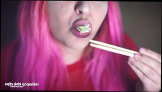 Video 525668503: fetish solo porn, fetish model, big boobs model, solo female big tits, mouth lips fetish, models eating