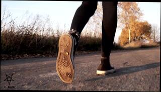 Video 1026041503: fetish soles feet, solo female feet, amateur solo female, giantess feet crush, tiny man crush, feet soles shoes, feet trample