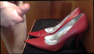 Video 184631401: pumping cum, gay pump, leather pumps, man pumps, red pumps