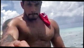 Video 1556266801: gay nudist beach, nude nudist, nudist outdoor, hunk cock sucking jerking, cock sucking muscle hunks, blowjob jerks cock, latino hunk jerks