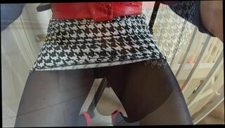 Video 120431601: gay crossdresser, crossdresser skirt, crossdresser tight, crossdresser black, man crossdresser, short gay black