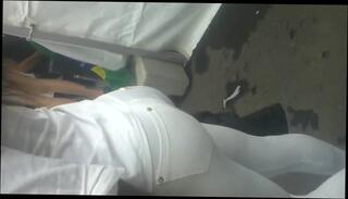 Watch the video about Black milf in white tights - Dat bubble arse