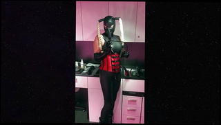 Video 1568871421: piss slave, sexy catsuit, slave orgasm, big tits slave, piss straight, catsuit mask, catsuit boots, tight catsuit, sexy corset, wearing sexy