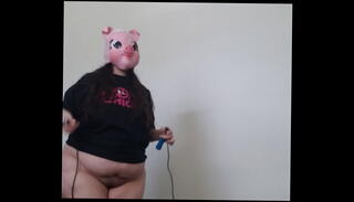Video 1306746335: bbw saggy tits, gagged rope, bitch ball gagged, girl ball gagged, fat saggy tits, gagged masked, bbw exercise, bbw painful, bbw pig